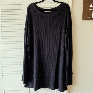 Free People North Shore Black Tunic
